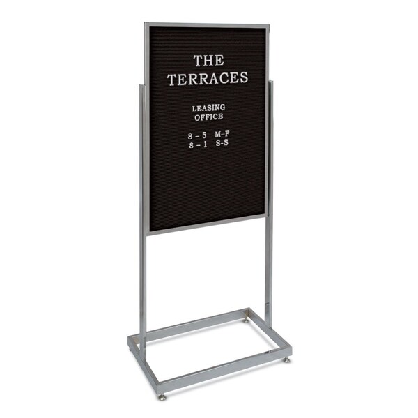 Sliding Door Indoor Enclosed Corkboard, 4